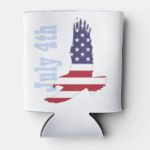 Amerikaanse vlag en Eagle Koelbox, 4 juli Blikjeskoeler (Voorkant)