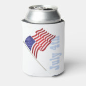 Amerikaanse vlag en Eagle Koelbox, 4 juli Blikjeskoeler (Blikje Achterkant)