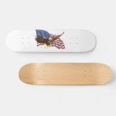 Amerikaanse vlag en Eagle Persoonlijk Skateboard (Horizontaal)