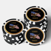 Amerikaanse vlag en Eagle Pokerchips (Opstapeling)