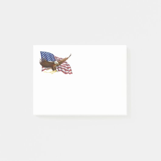 Amerikaanse vlag en Eagle Post-it® Notes (Voorkant)