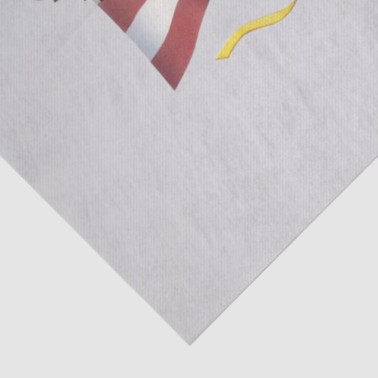 Amerikaanse vlag en Eagle Silver Tissuepapier (Detail)