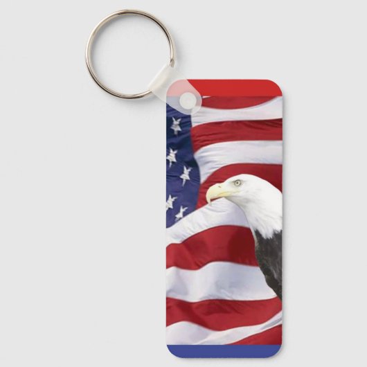 Amerikaanse vlag en Eagle Sleutelhanger (Voorkant)