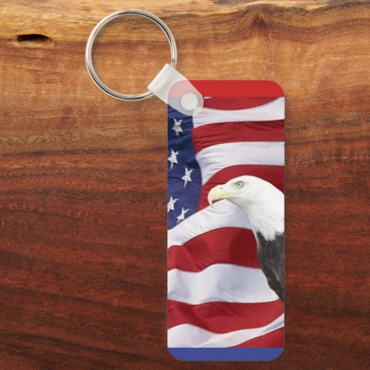Amerikaanse vlag en Eagle Sleutelhanger (Voorkant)