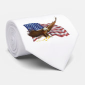 Amerikaanse vlag en Eagle Stropdas (Opgerold)