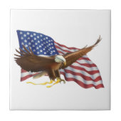 Amerikaanse vlag en Eagle Tegeltje (Voorkant)