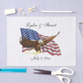 Amerikaanse vlag en Eagle Tissuepapier (Craft)