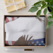 Amerikaanse vlag en Eagle Tissuepapier (Geschenk)