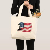Amerikaanse vlag en Eagle Tote Bag (Voorkant (product))