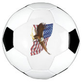 Amerikaanse vlag en Eagle Voetbal (Gedraaid)