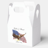 Amerikaanse vlag en Eagle Wedding Bedankdoosjes (Geopend)