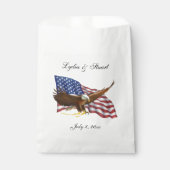 Amerikaanse vlag en Eagle Wedding Bedankzakje