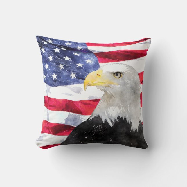 AMERIKAANSE VLAG EN ELGF KUSSEN (Voorkant)