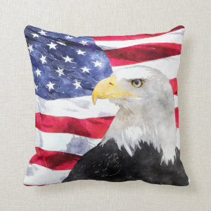 AMERIKAANSE VLAG EN ELGF KUSSEN