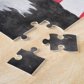 AMERIKAANSE VLAG EN ELGF LEGPUZZEL (Zijkant)