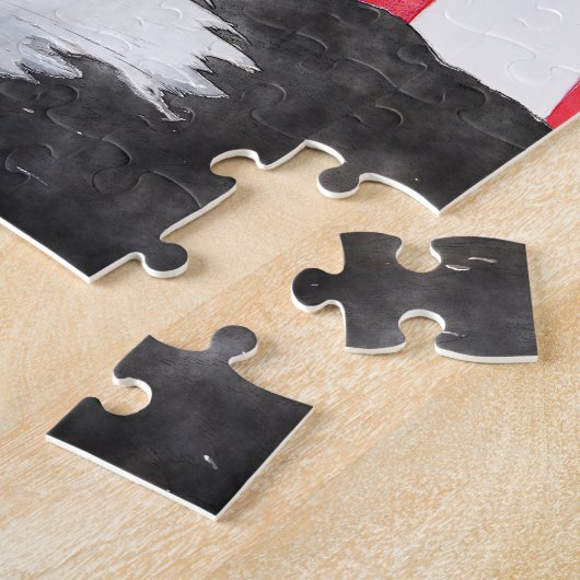 AMERIKAANSE VLAG EN ELGF LEGPUZZEL (Zijkant)