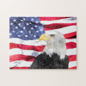 AMERIKAANSE VLAG EN ELGF LEGPUZZEL (Horizontaal)