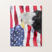 AMERIKAANSE VLAG EN ELGF LEGPUZZEL (Verticaal)