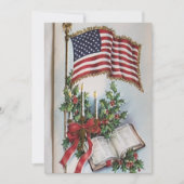  - amerikaanse vlag en feestdag voor bijbelse vrij feestdagenkaart (Voorkant)