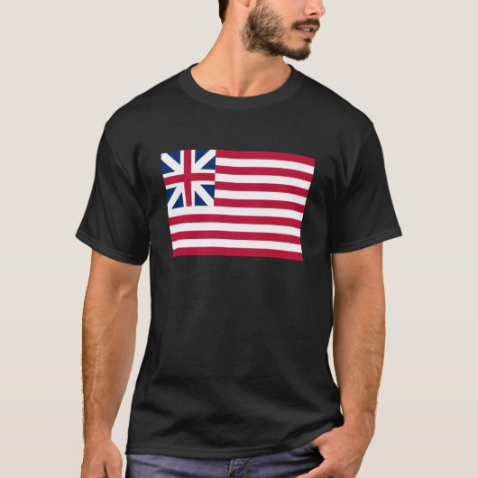 Amerikaanse vlag en groot zegel van het Amerikaans T-shirt (Voorkant)