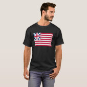 Amerikaanse vlag en groot zegel van het Amerikaans T-shirt (Voorkant volledig)