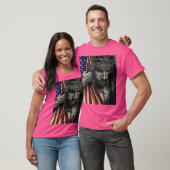  Amerikaanse vlag en Jesus Cross Christelijk Ho T-shirt (Unisex)