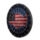 Amerikaanse vlag en kaart #2 dartbord (Voorkant Rechts)