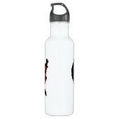 Amerikaanse vlag en kaart #2 waterfles  (Achterkant)