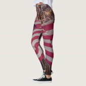 Amerikaanse vlag en Leggings van vuurwerk (Links)