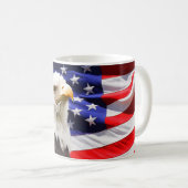 Amerikaanse vlag en Mok van Eagle (Voorkant rechts)