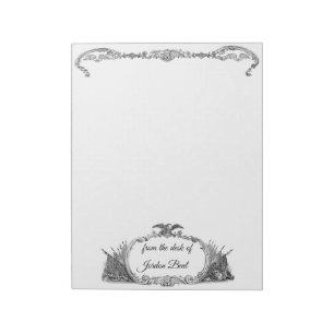 Amerikaanse vlag en notitieblok van Eagle