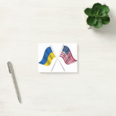 Amerikaanse vlag en Oekraïense vlag Post-it® Notes (Kantoor)