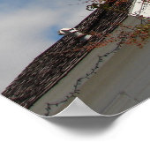 Amerikaanse vlag en One Room School Poster (Hoek)