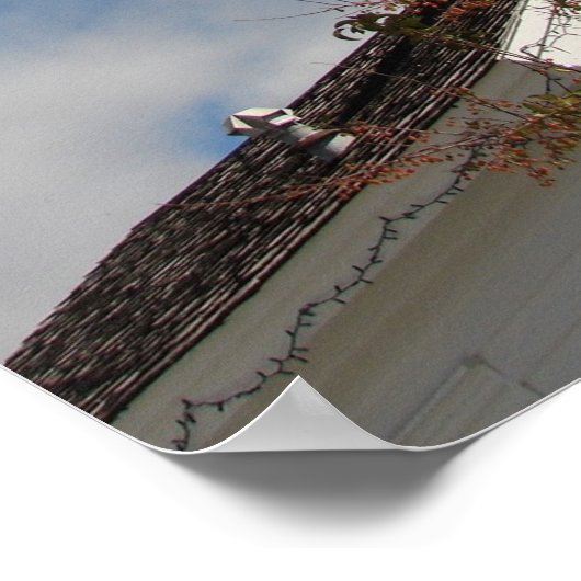 Amerikaanse vlag en One Room School Poster (Hoek)