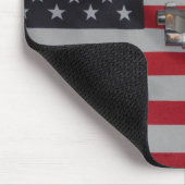 Amerikaanse vlag en Pistool Mousepad Muismat (Hoek)
