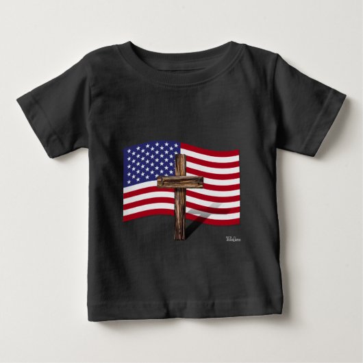Amerikaanse vlag en Ruw Kruis (Voorkant)