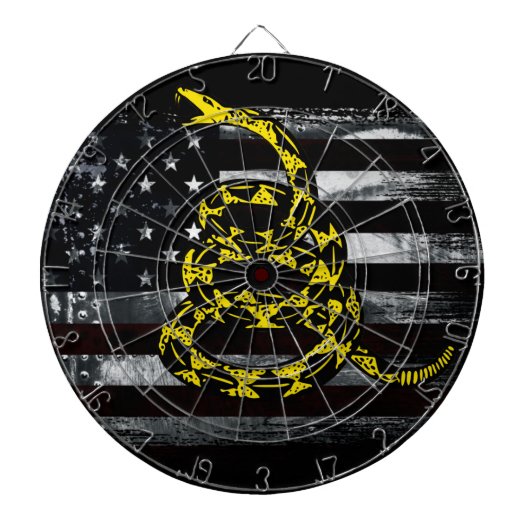 Amerikaanse vlag en slang dartbord (Voorkant)