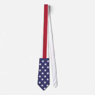 Amerikaanse vlag en Stripes Necktie Stropdas