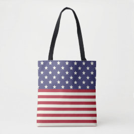 Amerikaanse vlag en Stripes Patriotic USA Tote Bag