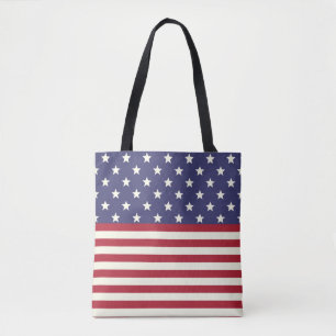 Amerikaanse vlag en Stripes Patriotic USA Tote Bag