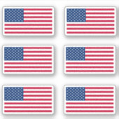 Amerikaanse vlag en stripes patriottisch sticker (Voorkant)