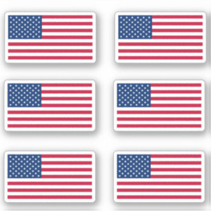 Amerikaanse vlag en stripes patriottisch sticker