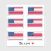 Amerikaanse vlag en stripes patriottisch sticker (Vel)