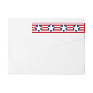 Amerikaanse vlag en strips patriottisch