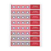 Amerikaanse vlag en strips patriottisch (Vel)