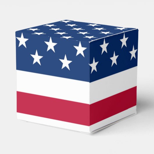 Amerikaanse vlag en strips patriottisch bedankdoosjes (Achterkant)