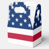 Amerikaanse vlag en strips patriottisch bedankdoosjes (Geopend)