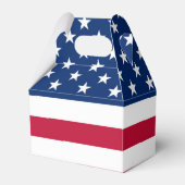Amerikaanse vlag en strips patriottisch bedankdoosjes (Voorkant Zijde)