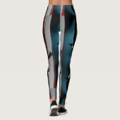 Amerikaanse vlag en twee doorsnee revolvers leggings (Achterkant)