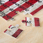 Amerikaanse vlag en tweede amendement legpuzzel (Zijkant)